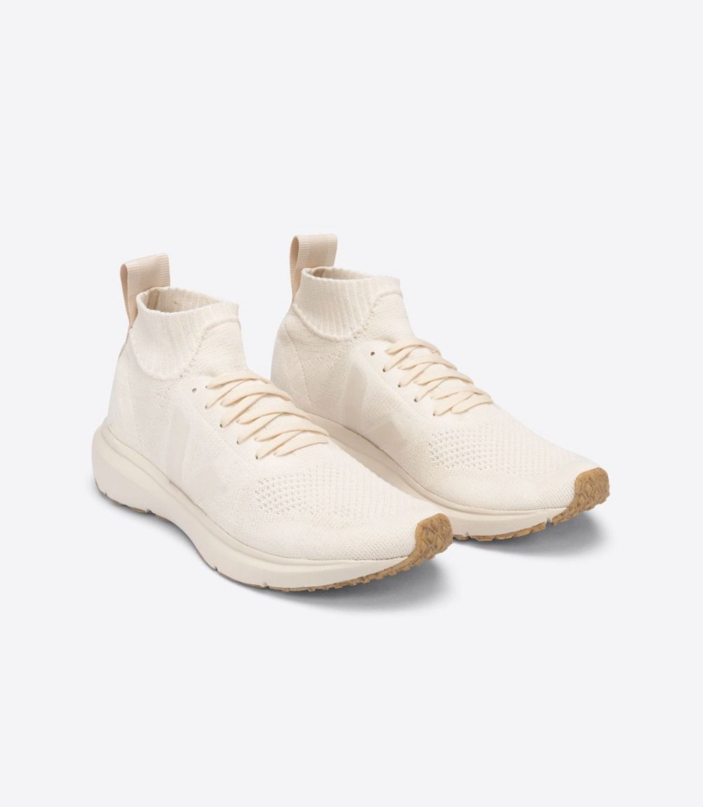 Tenis Veja Hombre - V-Knit X Rick Owens Mid - Blancos - 164WDJSGU